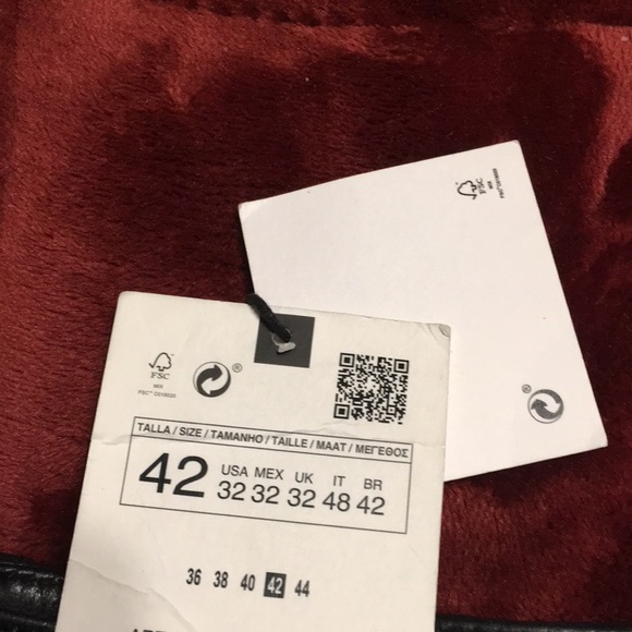 ZARA LIMITED EDITION COLLECTION NWT REAL LEATHER SKINNY FIT JEANS SIZE 32 - Picture 4 of 10